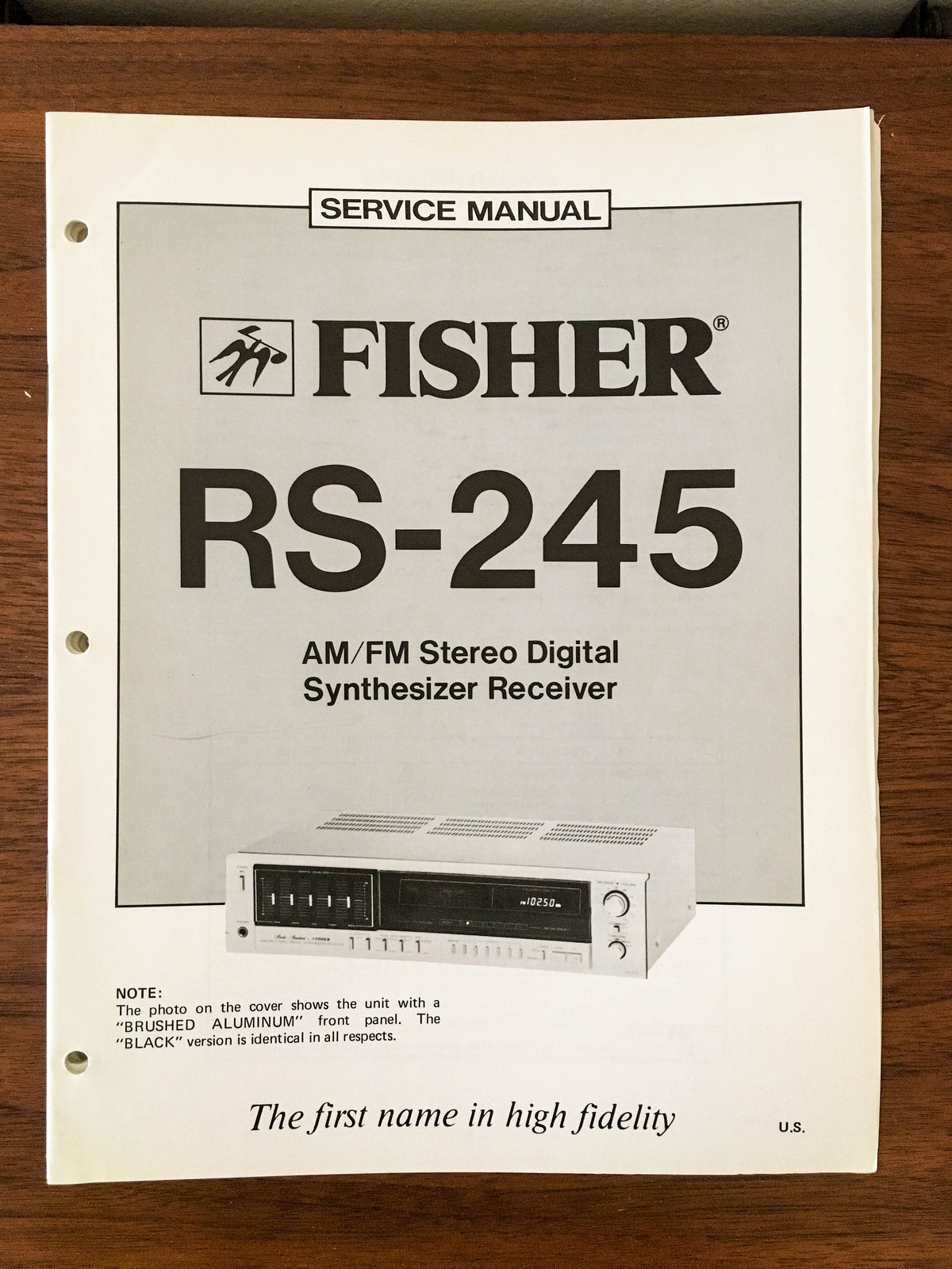 Fisher RS-245 Receiver Service Manual *Original*