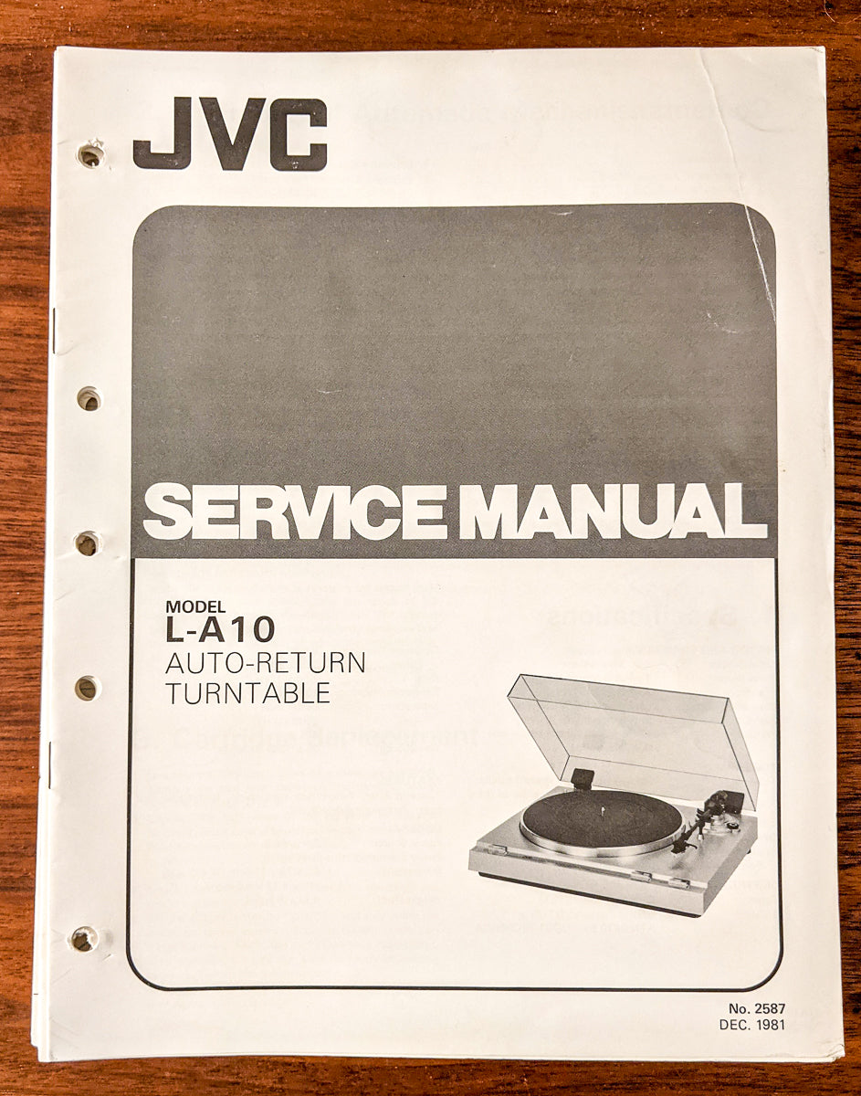 JVC L-A10 Record Player / Turntable Service Manual *Original*