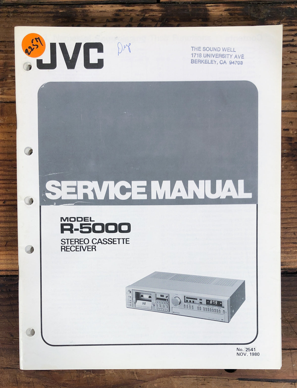 JVC R-5000 Receiver Service Manual *Original*