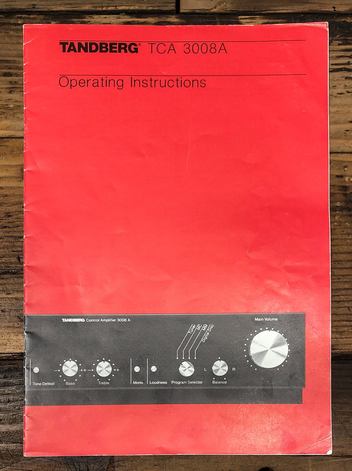 Tandberg Model TCA 3008A Amplifier Owners / User Manual *Original*