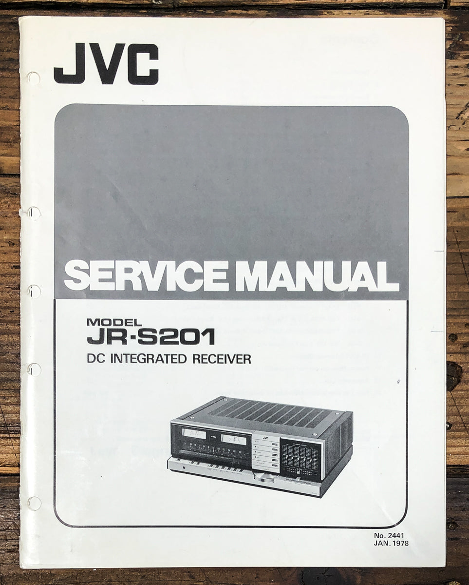 JVC JR-S201 Receiver Service Manual *Original*
