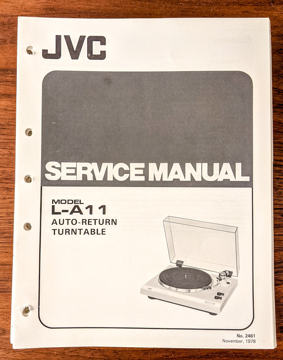 JVC L-A11 Record Player / Turntable Service Manual *Original*