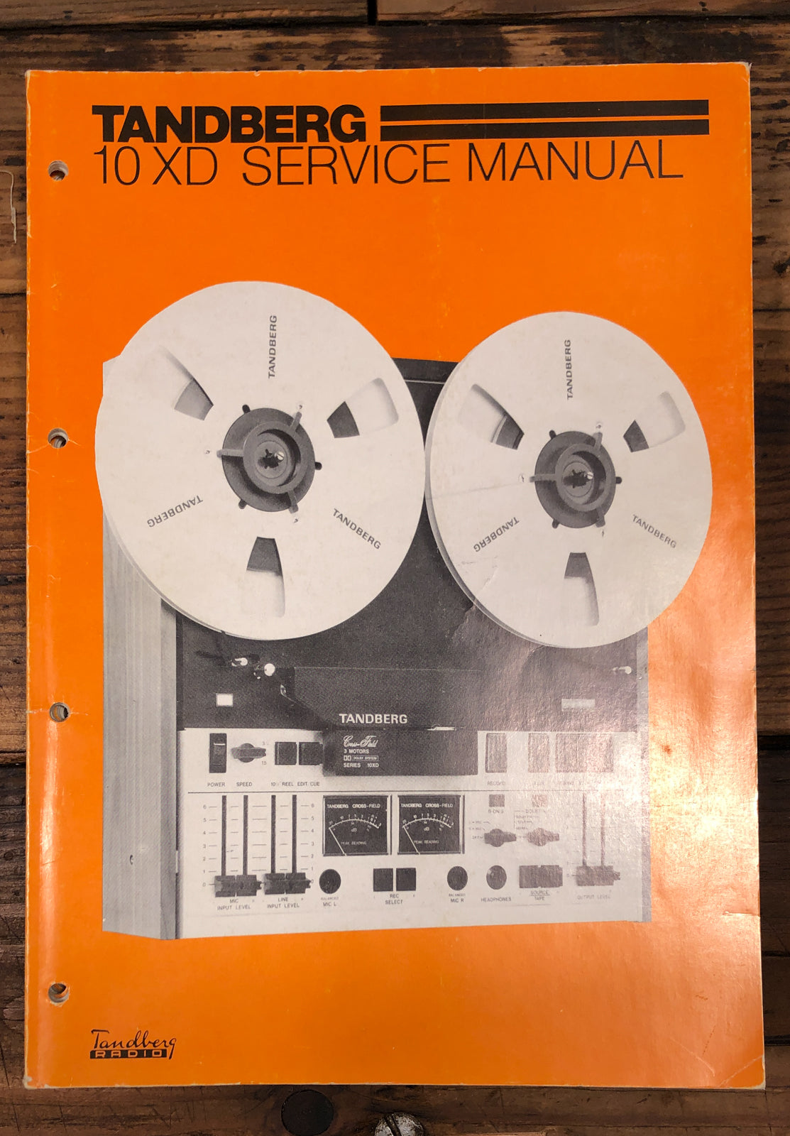 Tandberg Model 10XD 10 XD Reel to Reel Service Manual *Original*