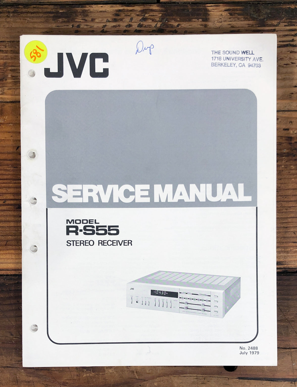 JVC R-S55 Receiver Service Manual *Original*