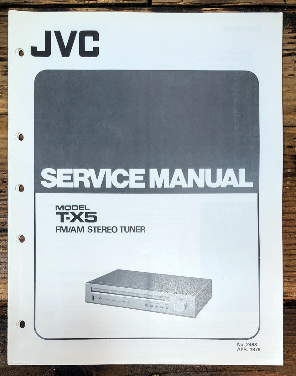 JVC T-X5 Tuner Service Manual *Original*