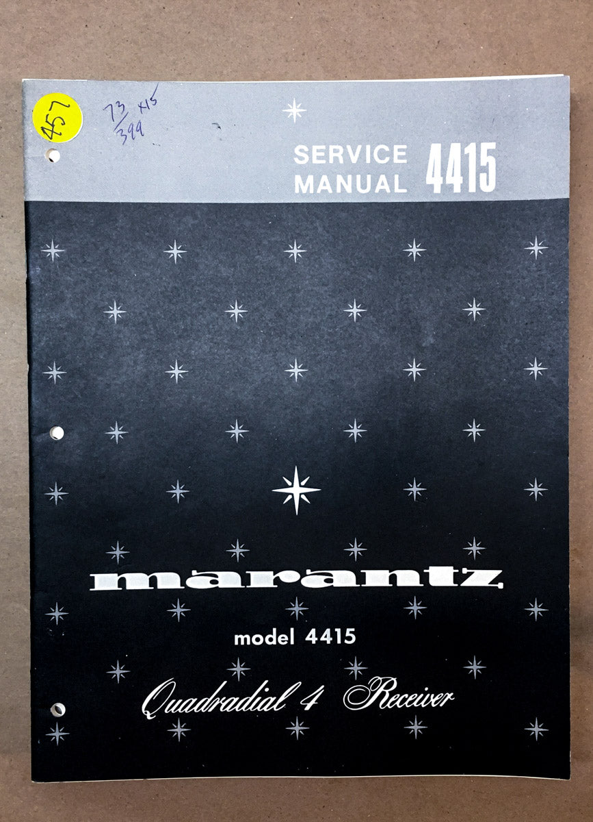 Marantz Model 4415 Receiver Service Manual *Original*