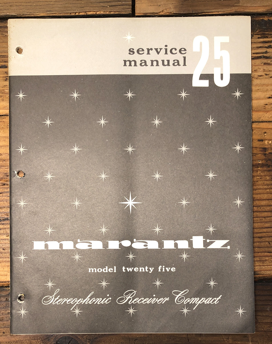 Marantz Model 25 Stereo Compact Service Manual *Original*