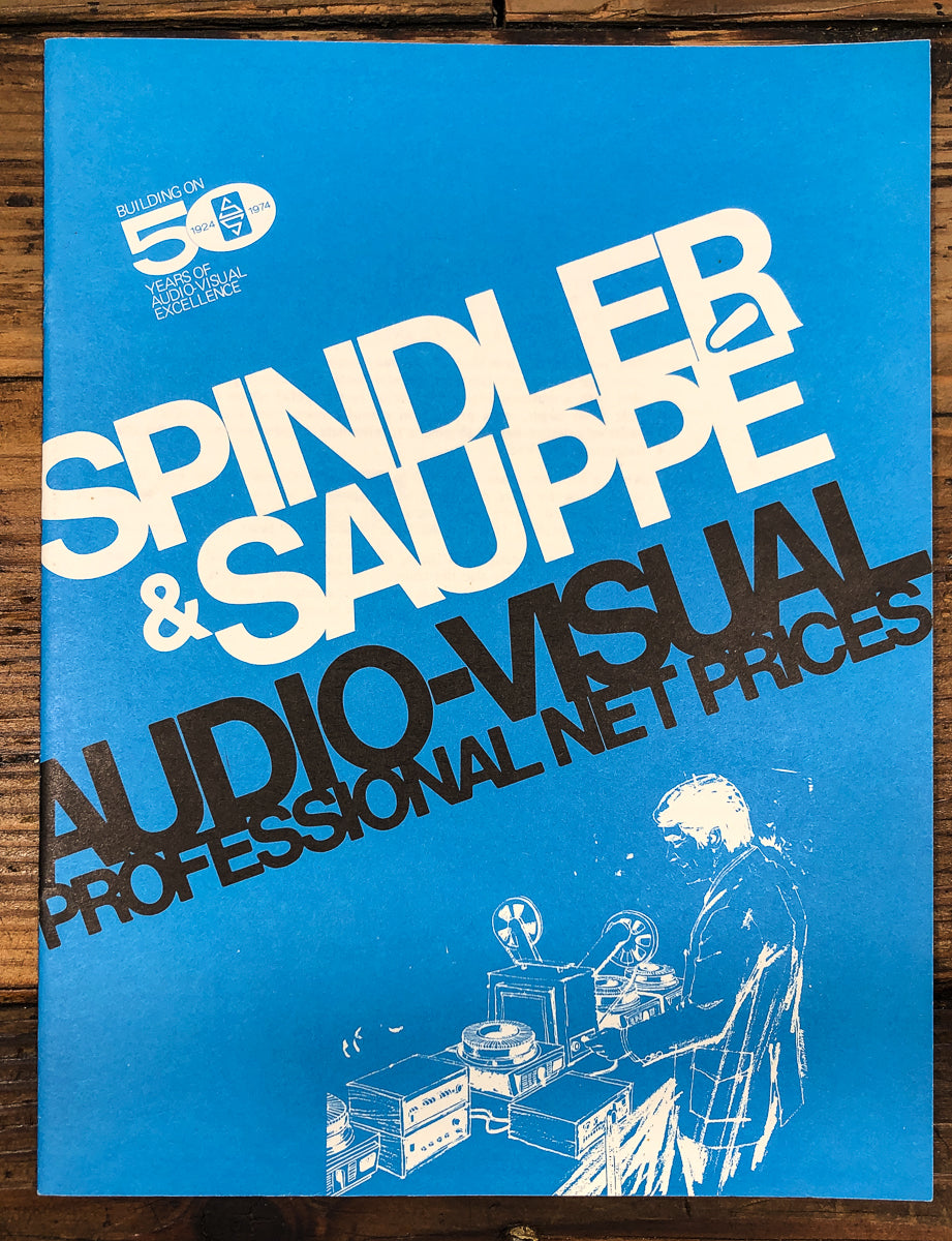Spindler & Sauppe 22 pg 1974 Dealer Brochure *Original*