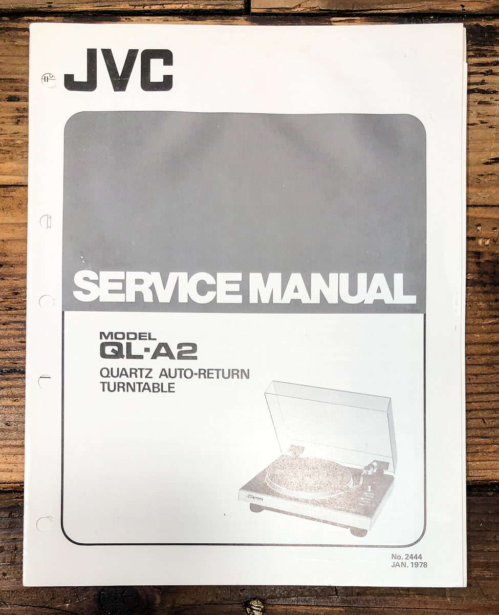 JVC QL-A2 Record Player / Turntable Service Manual *Original*