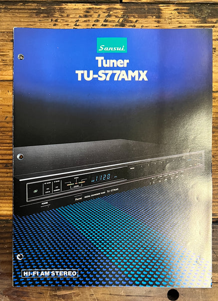 Sansui TU-S77AMX Tuner 3pg Dealer Brochure  *Original*