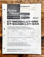 Pioneer CT-960 -S44 Cassette  Service Manual *Original*