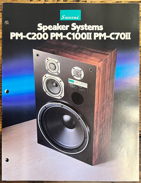 Sansui PM-C200 PM-C100 II PM-C70 II Speaker 5pg Dealer Brochure  *Original*