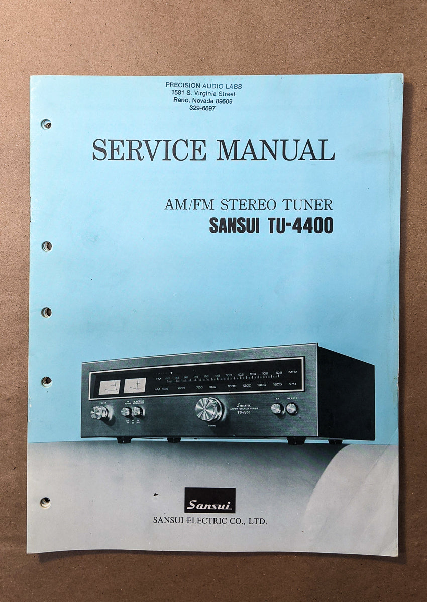 *Original* Sansui TU-4400 Tuner Service Manual