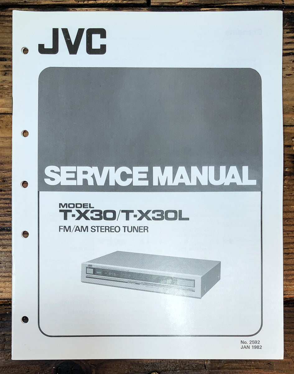 JVC T-X30 T-X30L Tuner Service Manual *Original*