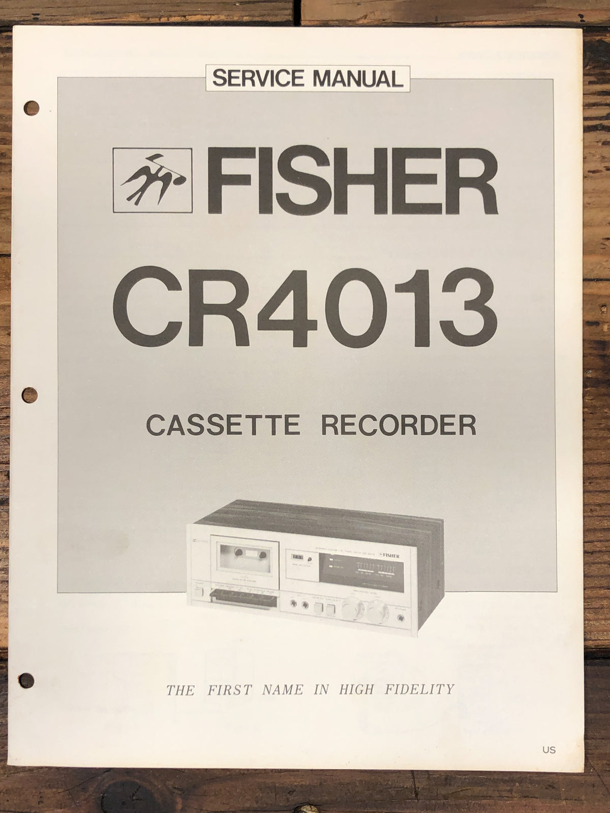Fisher CR-4013 CR4013 Cassette Service Manual *Original*