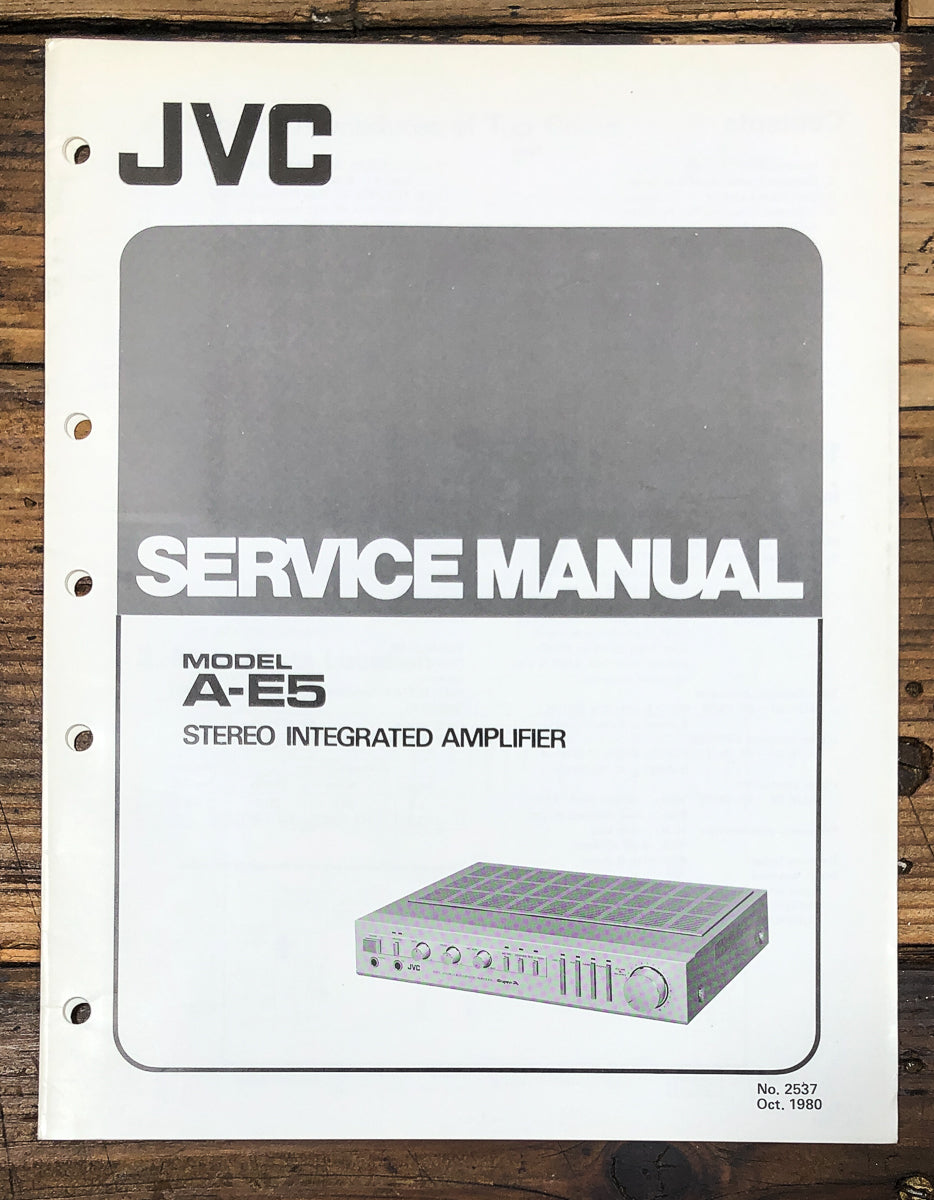 JVC A-E5 Amplifier Service Manual *Original*