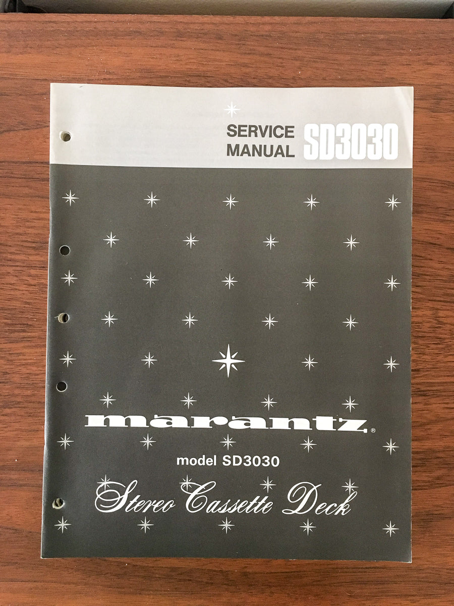 Marantz SD-3030 Cassette Deck Service Manual *Original*