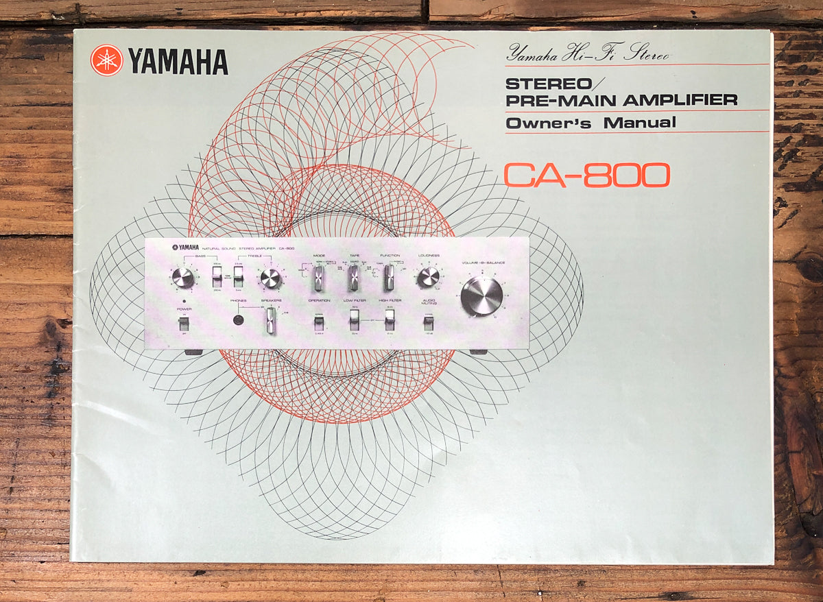 Yamaha CA-800 Amplifier Owners / User Manual *Original*