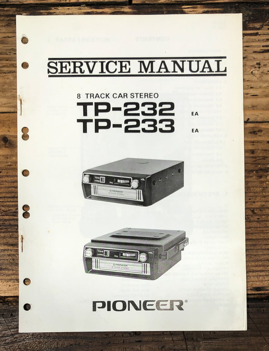Cassette Service Manual – Vintage Audio Store - Vintage Service