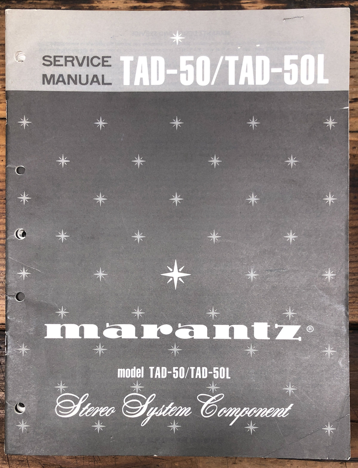 Marantz TAD-50 TAD-50L Stereo Component Service Manual *Original*
