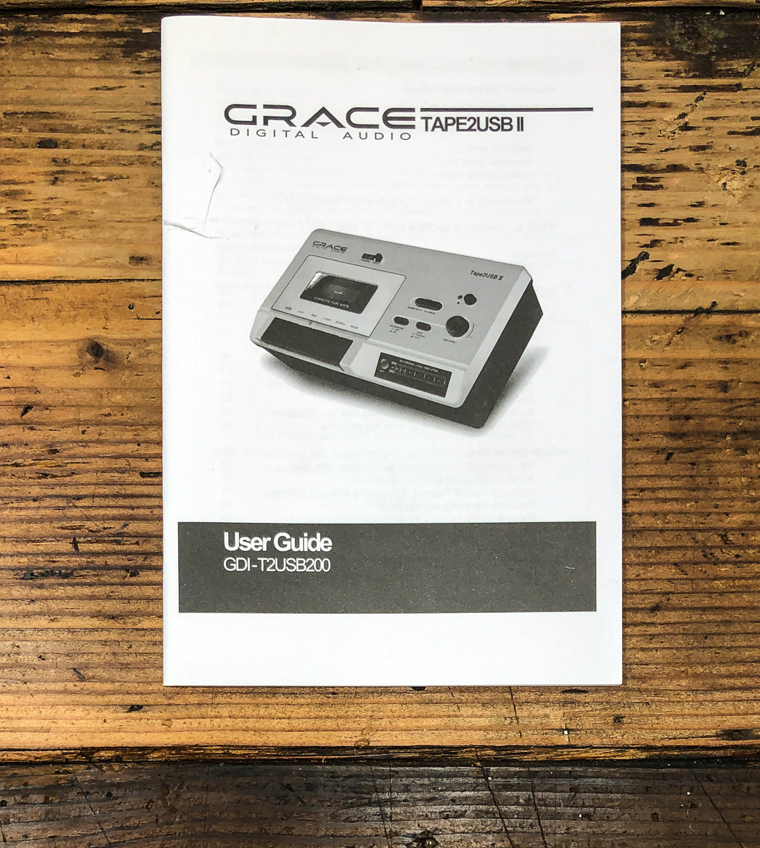 Grace Tape2USB II GDI-T2USB200 Owners / User Manual *Original*