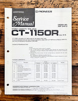 Pioneer CT-1150R Cassette Add. Service Manual *Original*