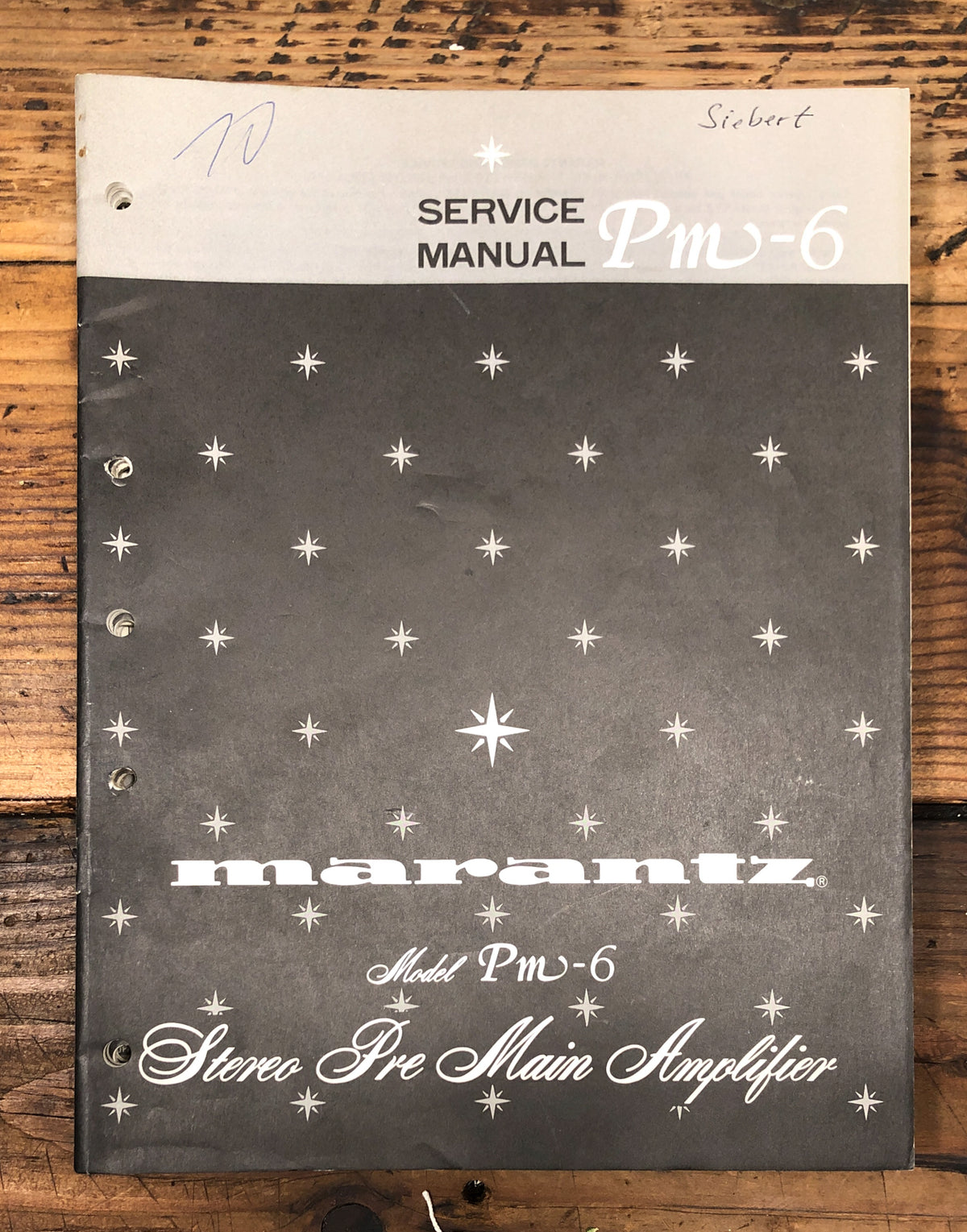 Marantz PM-6 Preamp / Preamplifier Service Manual *Original*