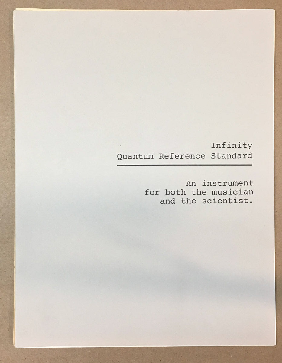 Infinity Quantum Reference Standard QRS 1977 11 pg. Dealer Brochure *Original*