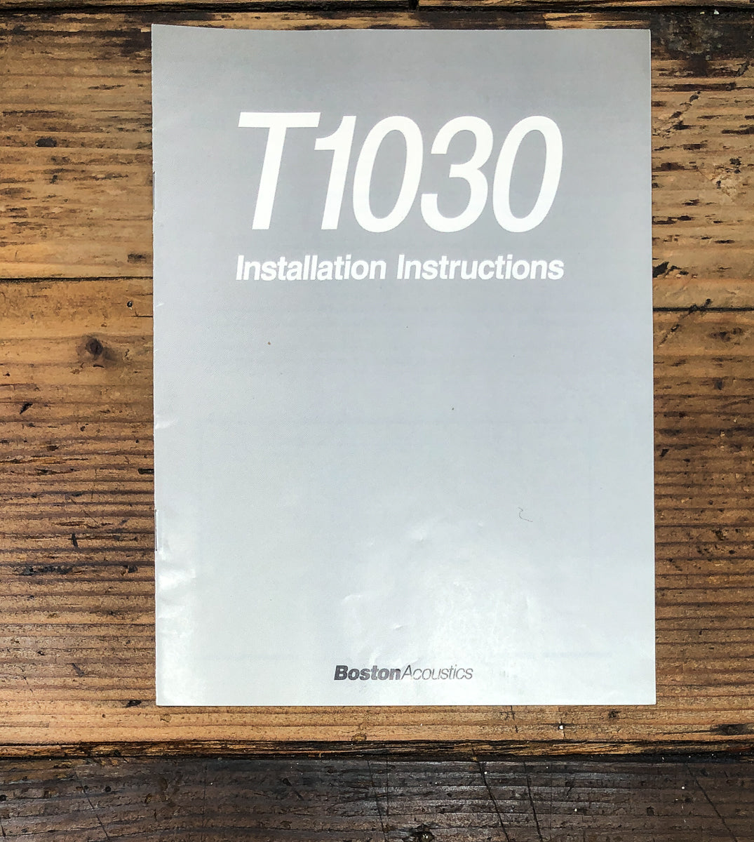 Boston T1030 T-1030 Speaker Owners / User Manual *Original*