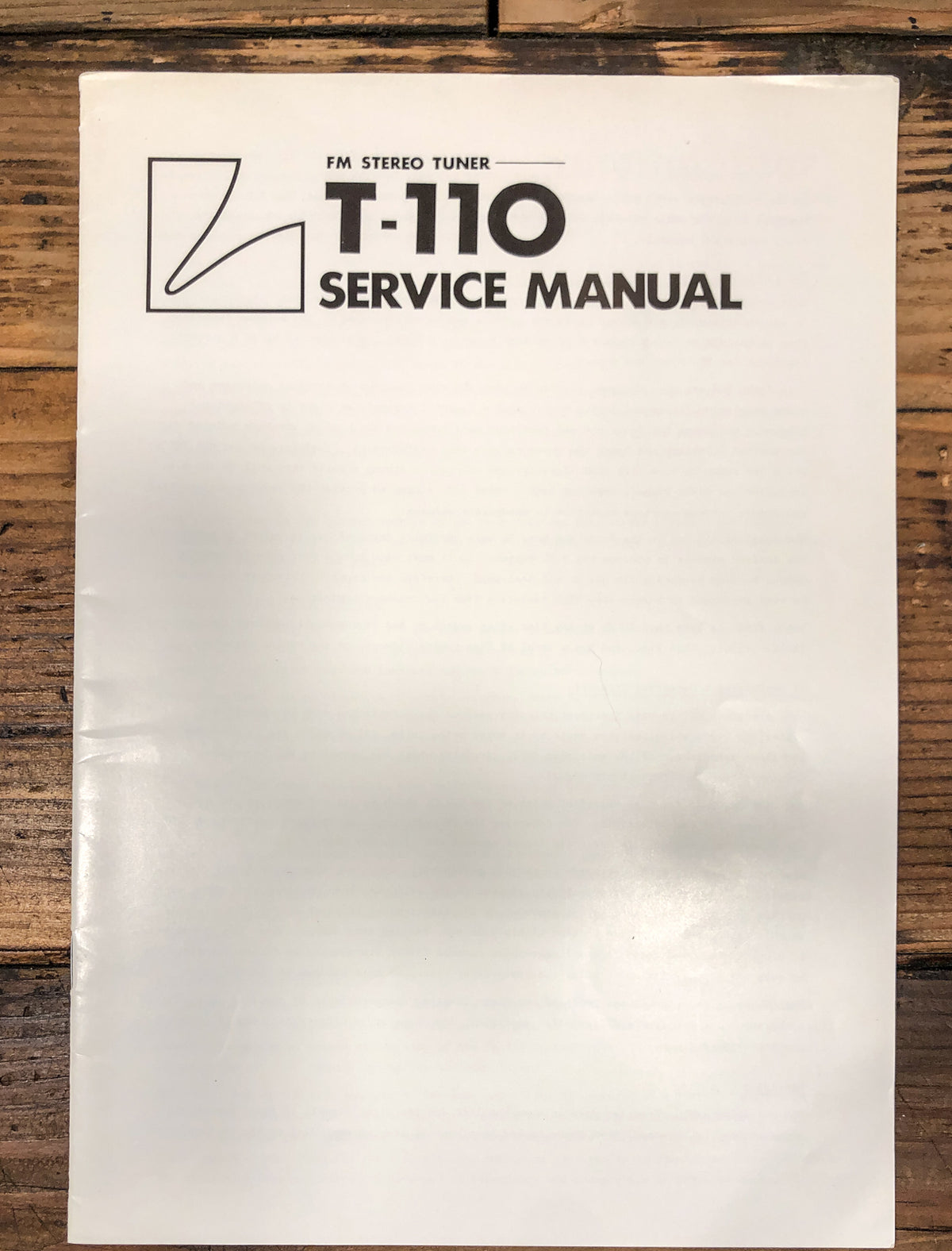 Luxman T-110 Tuner Service Manual *Original*