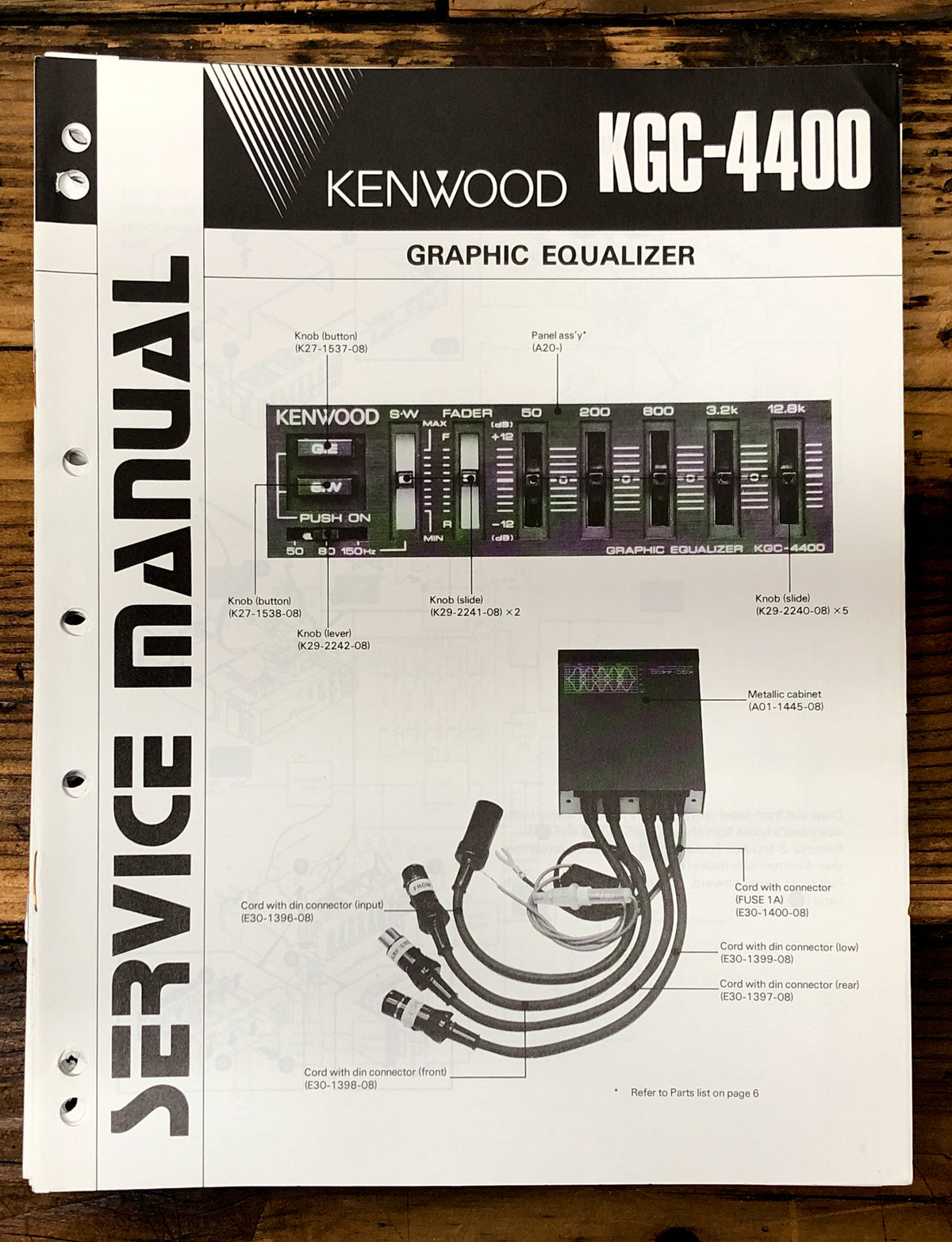 Kenwood KGC-4400 EQ / Amplifier Service Manual *Original*