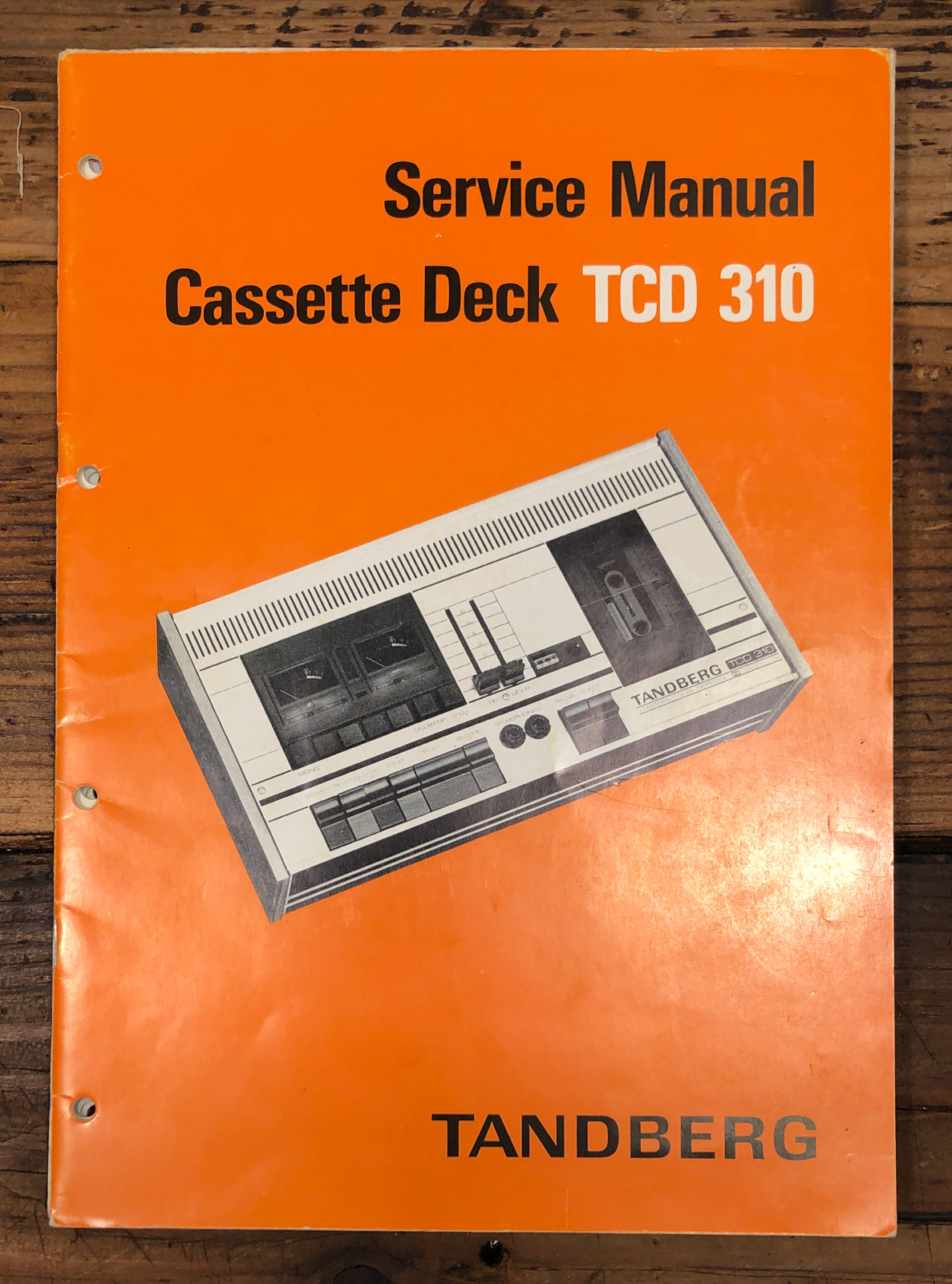Tandberg TCD-310 TCD310 Cassette Service Manual *Original*