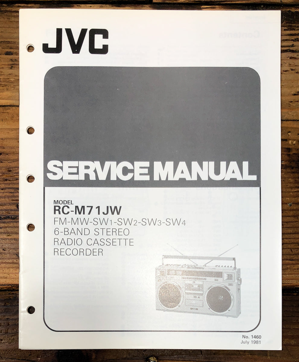 JVC RC-M71 Radio Cassette Service Manual *Original*