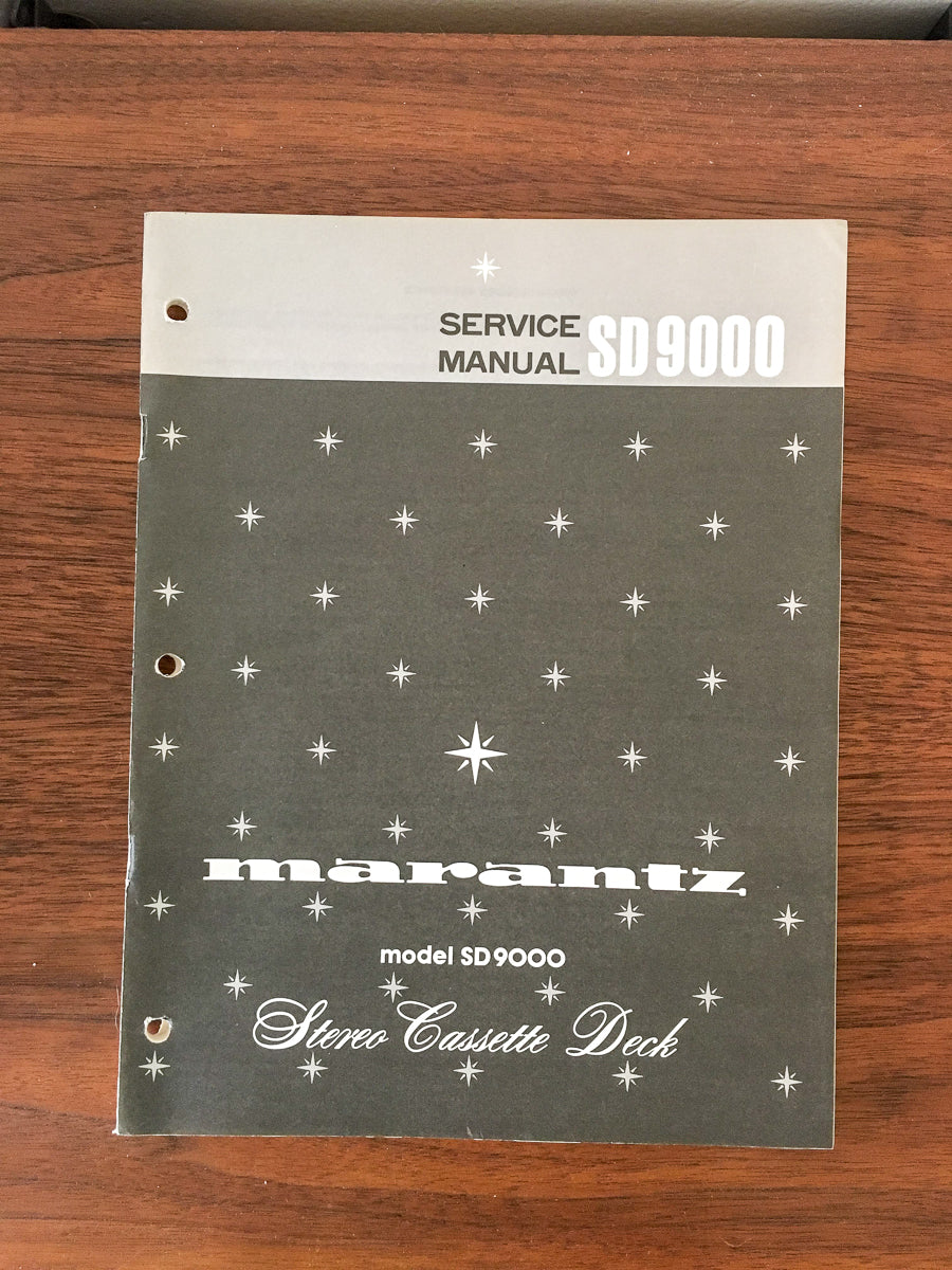 Marantz SD-9000 Cassette Deck Service Manual *Original*