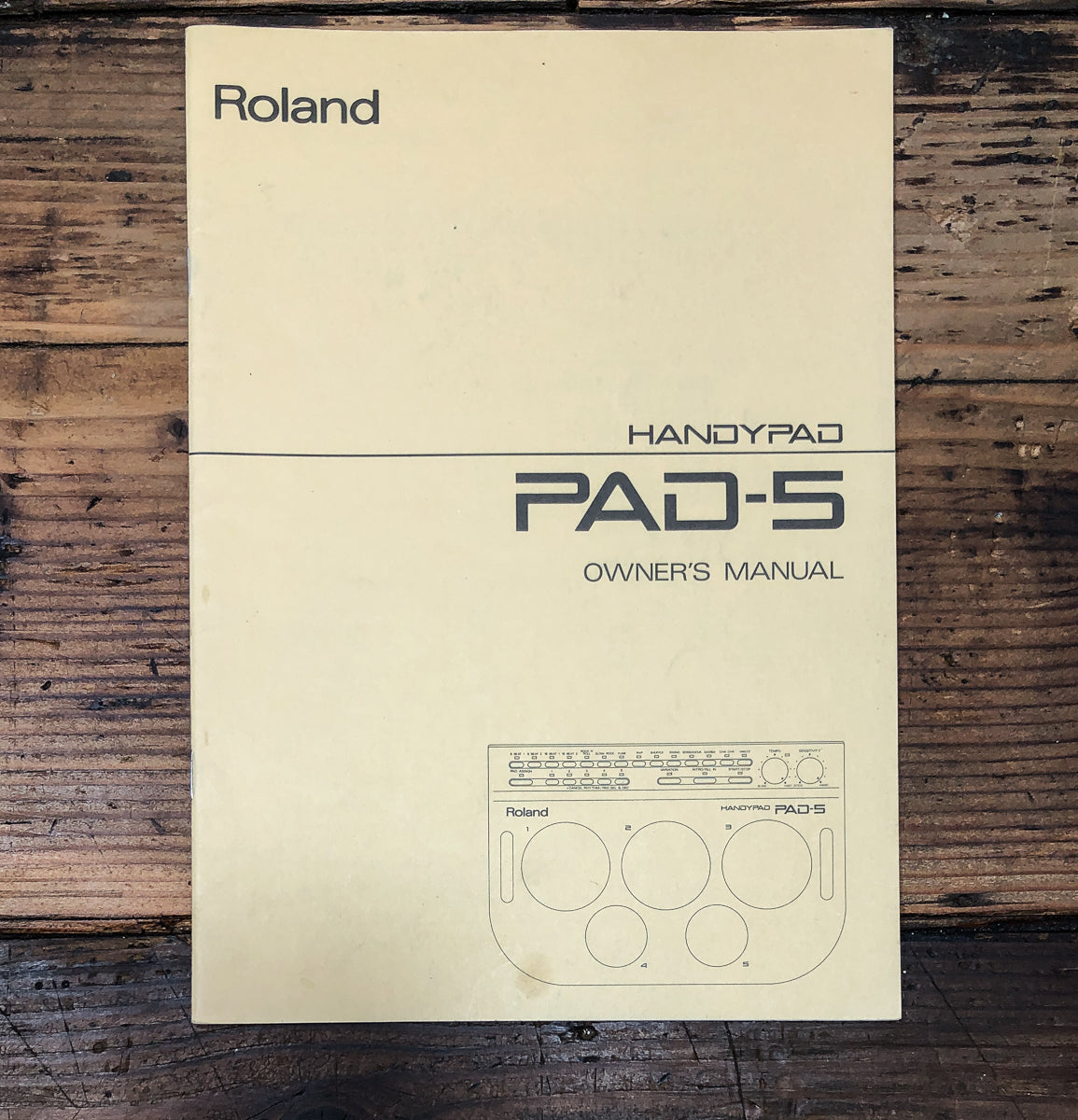 Roland PAD-5 Handypad Owners / User Manual *Original*