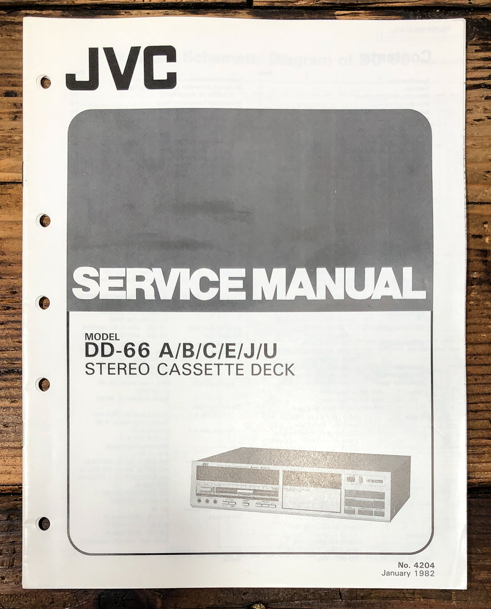 JVC DD-66 Cassette Service Manual *Original*