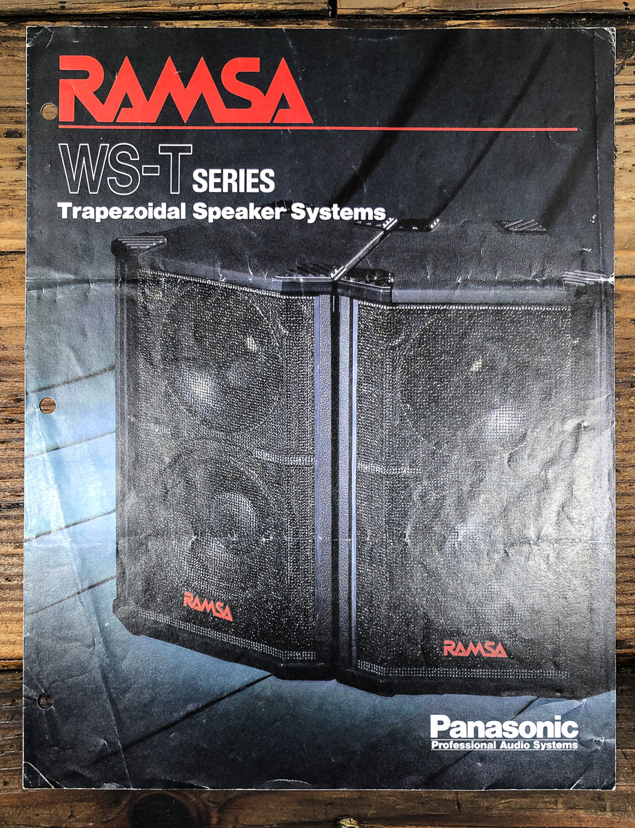 Panasonic Ramsa WS-T Series Speaker Dealer Brochure *Original*