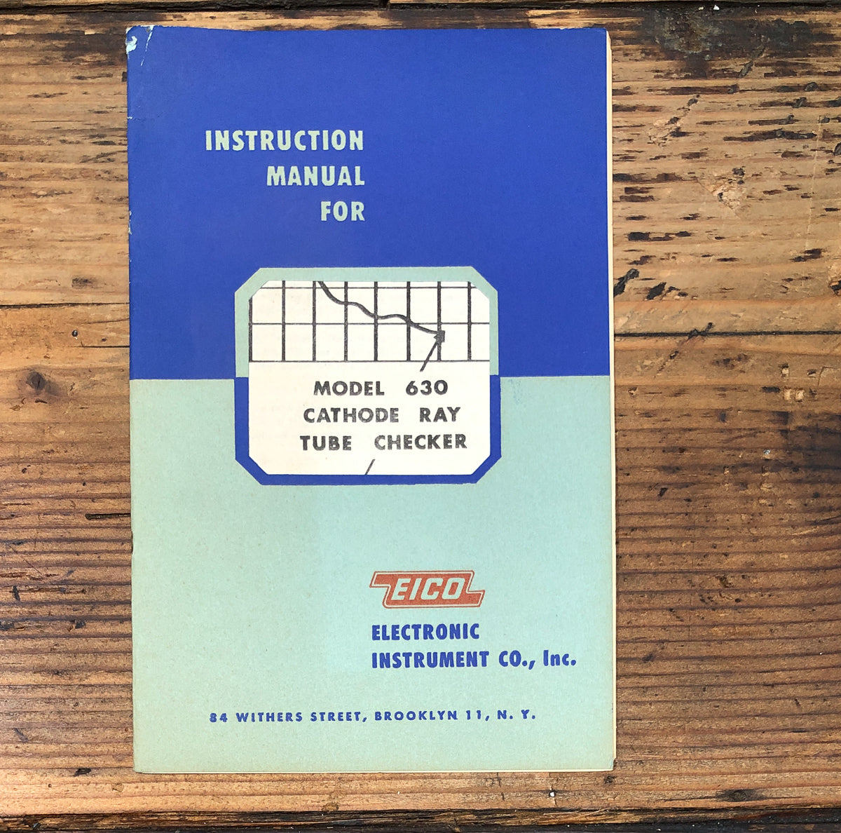 Eico Model 630 Tube Tester Owners / User Manual *Original*