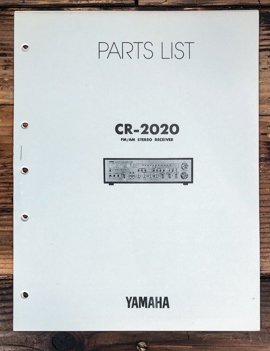 Yamaha CR-2020 Receiver Parts List Manual *Original*