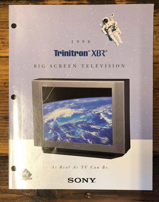 Sony 1998 Trinitron XBR KV36XBR200 4pg Foldout Dealer Brochure *Orig*