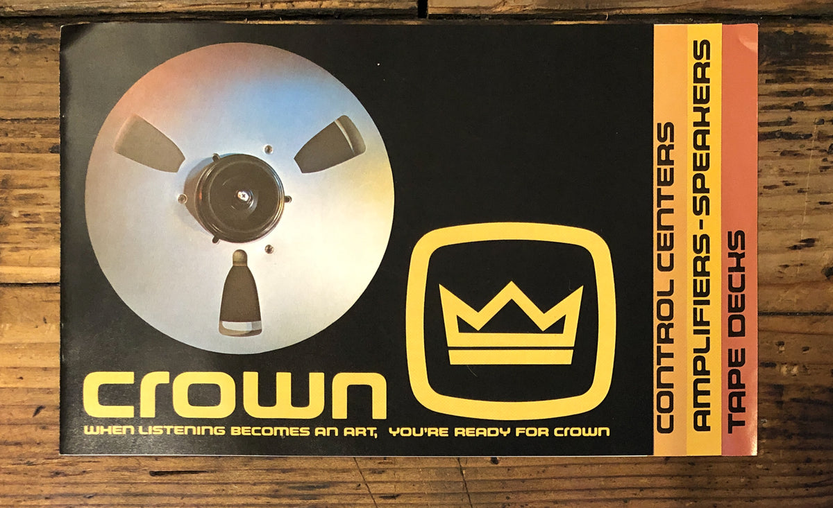 Crown HiFi IC-150A OC-150A SX824 DC-300A ES-212 VFX-2 Dealer Brochure *Orig*