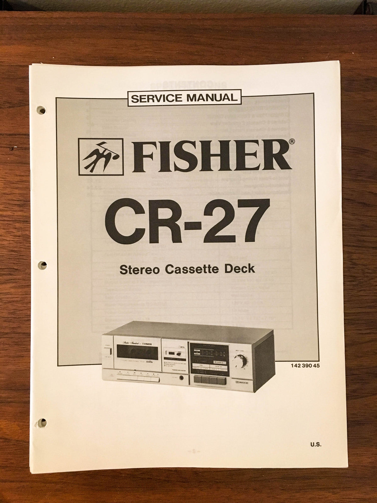 Fisher CR-27 Cassette Service Manual *Original*