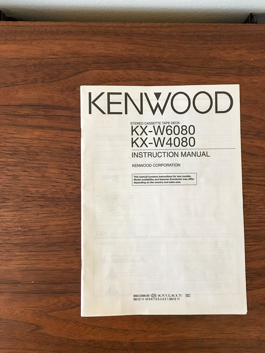 Kenwood KX-W6080 KX-W4080 Service Manual *Original*