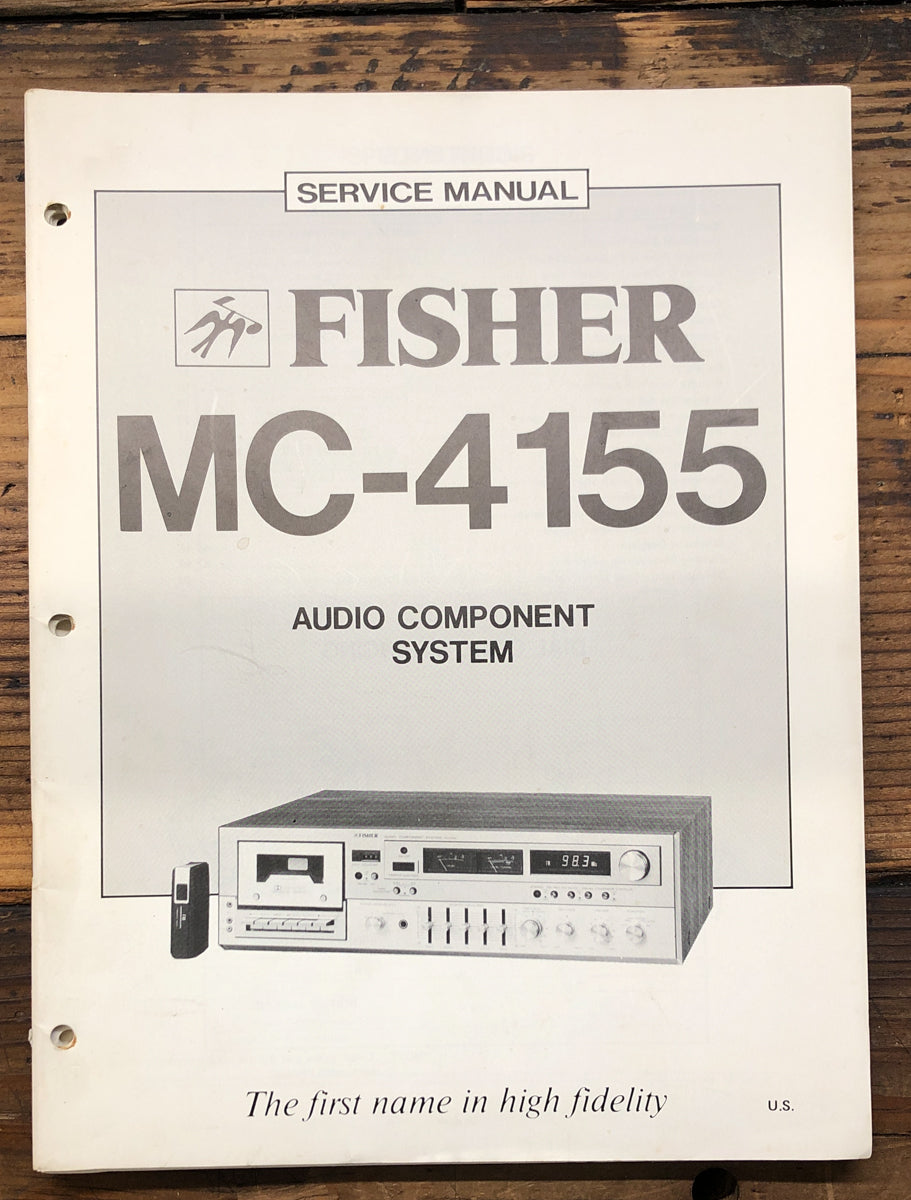 Fisher MC-4155 Stereo Service Manual *Original*