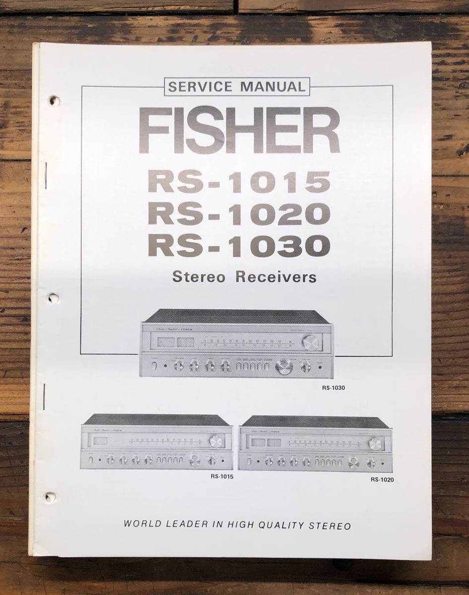 Fisher RS-1015 RS-1020 RS-1030 Receiver Service Manual *Original*