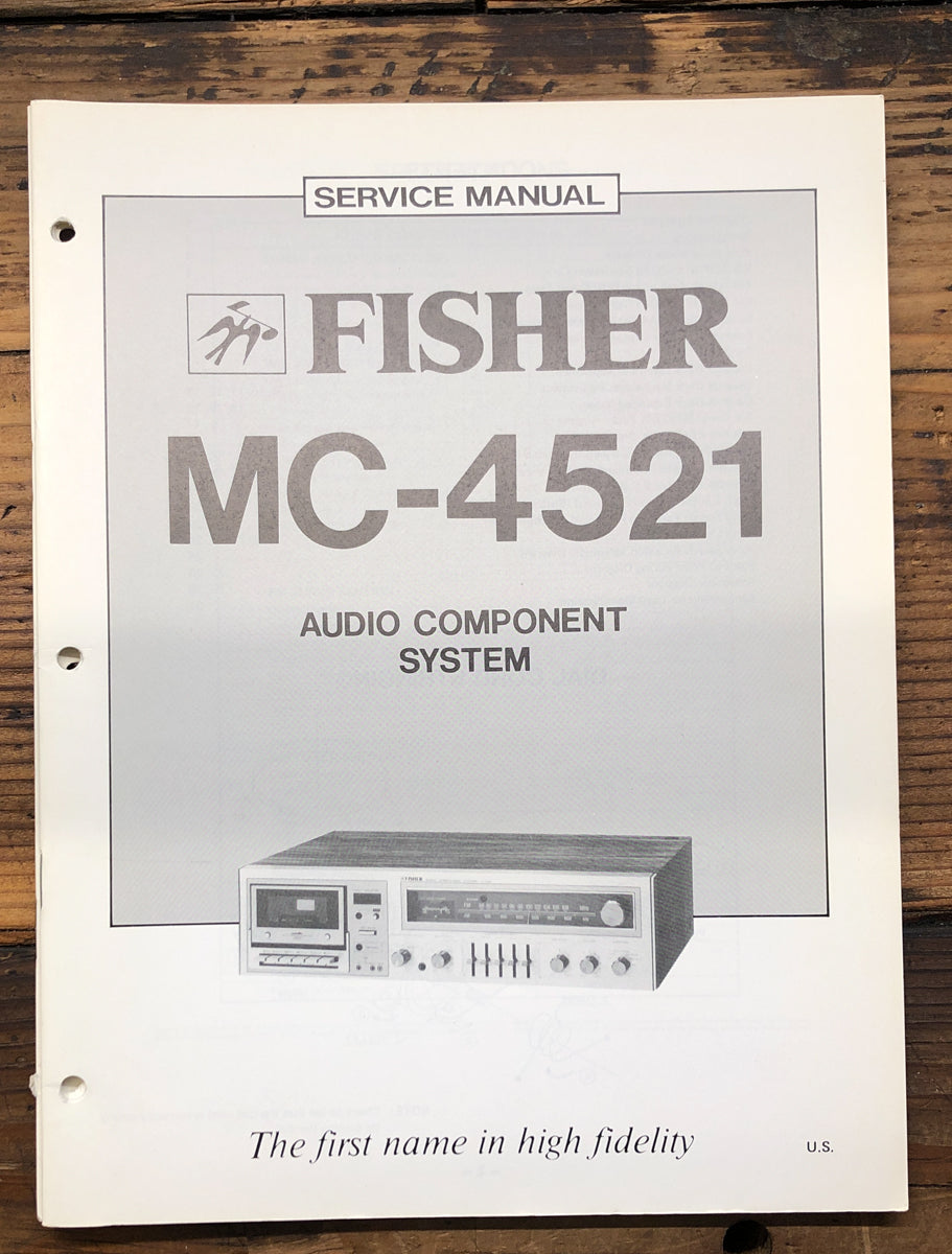 Fisher MC-4521 Stereo Service Manual *Original*