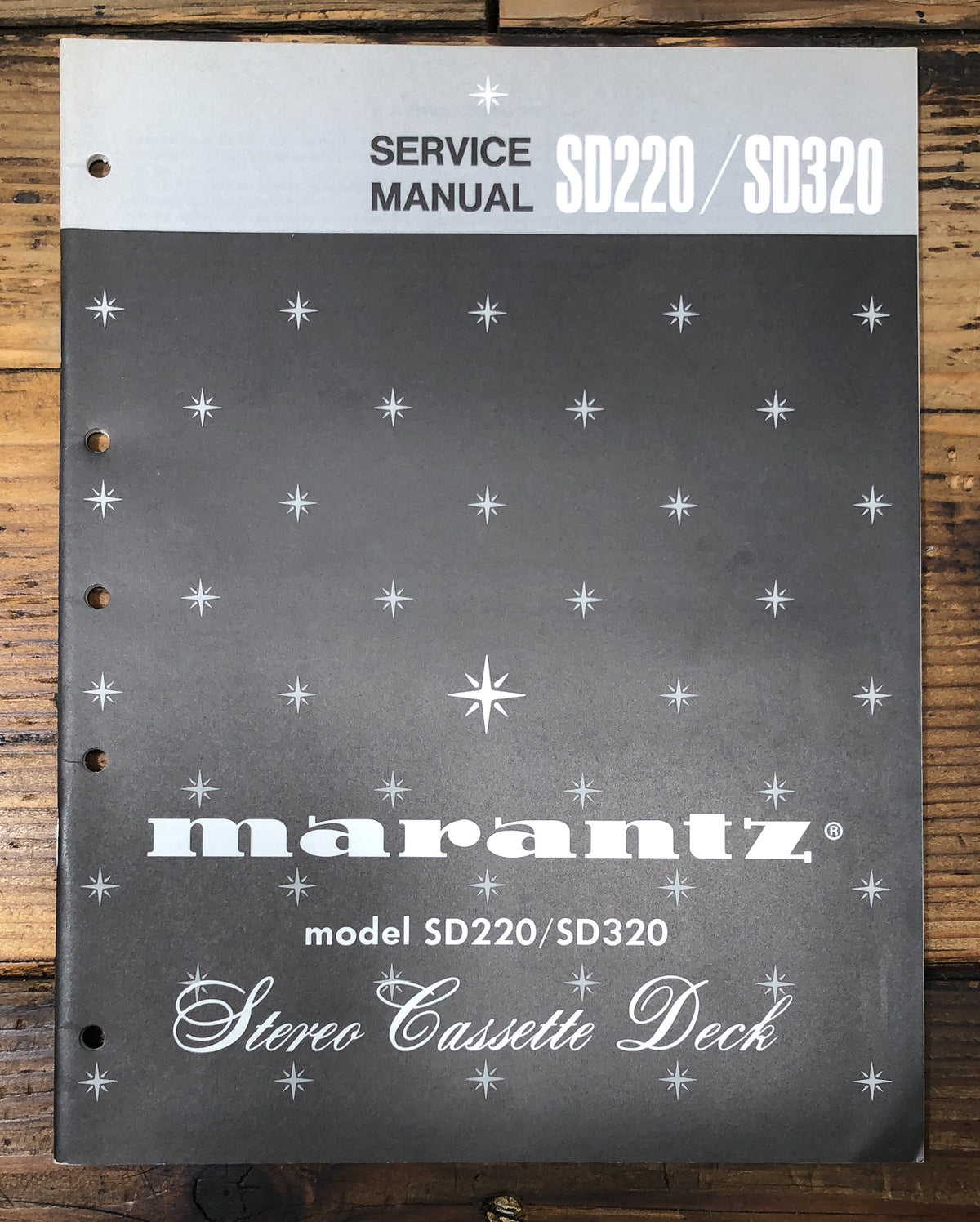 Marantz SD220 SD320 Cassette Service Manual *Original*