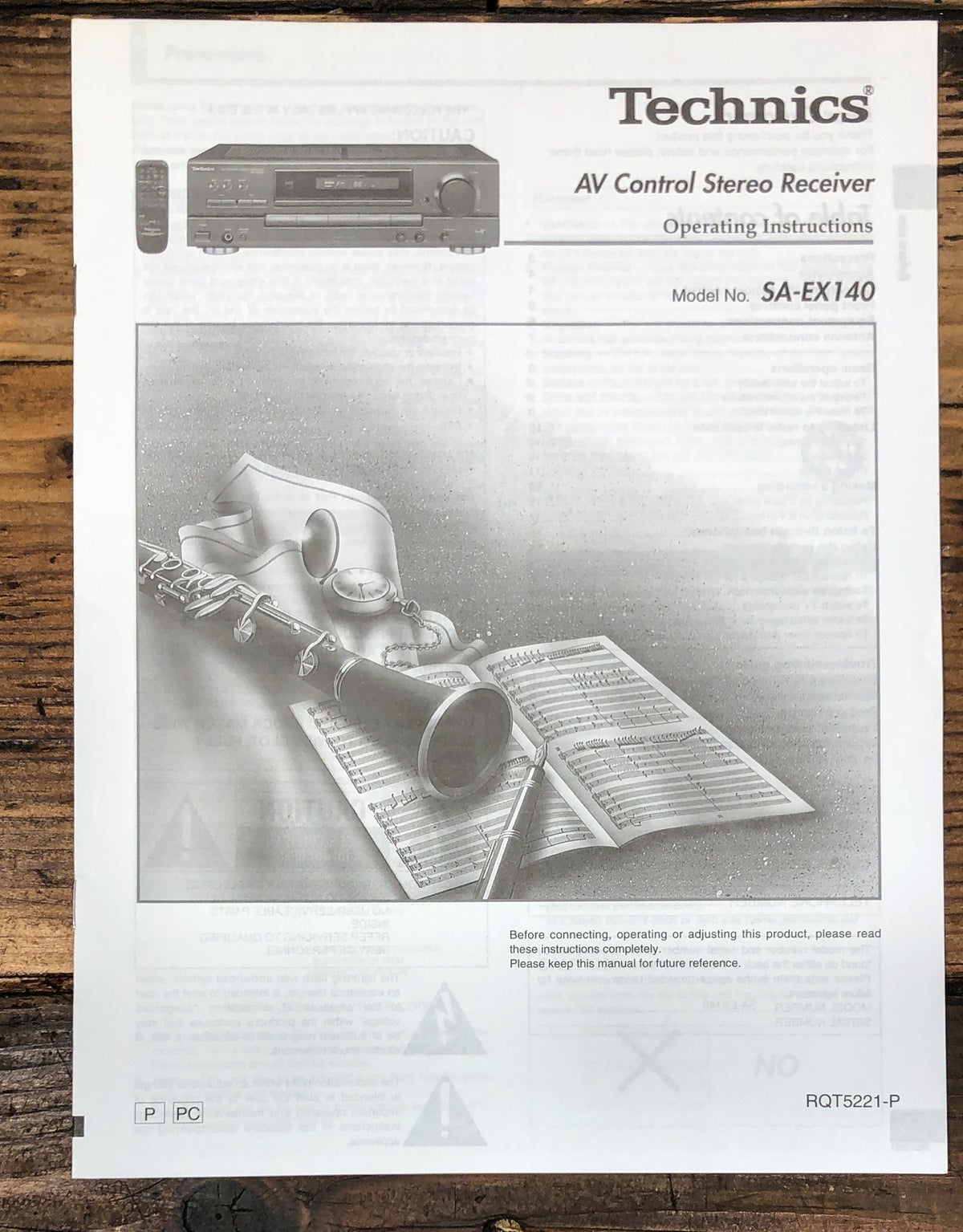 Technics SA-EX140 Receiver Owners / User Manual *Original*