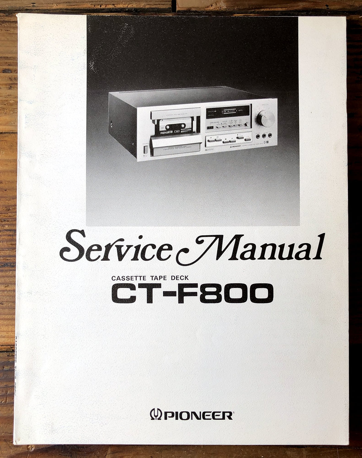Pioneer CT-F800 Cassette Deck Service Manual *Original*