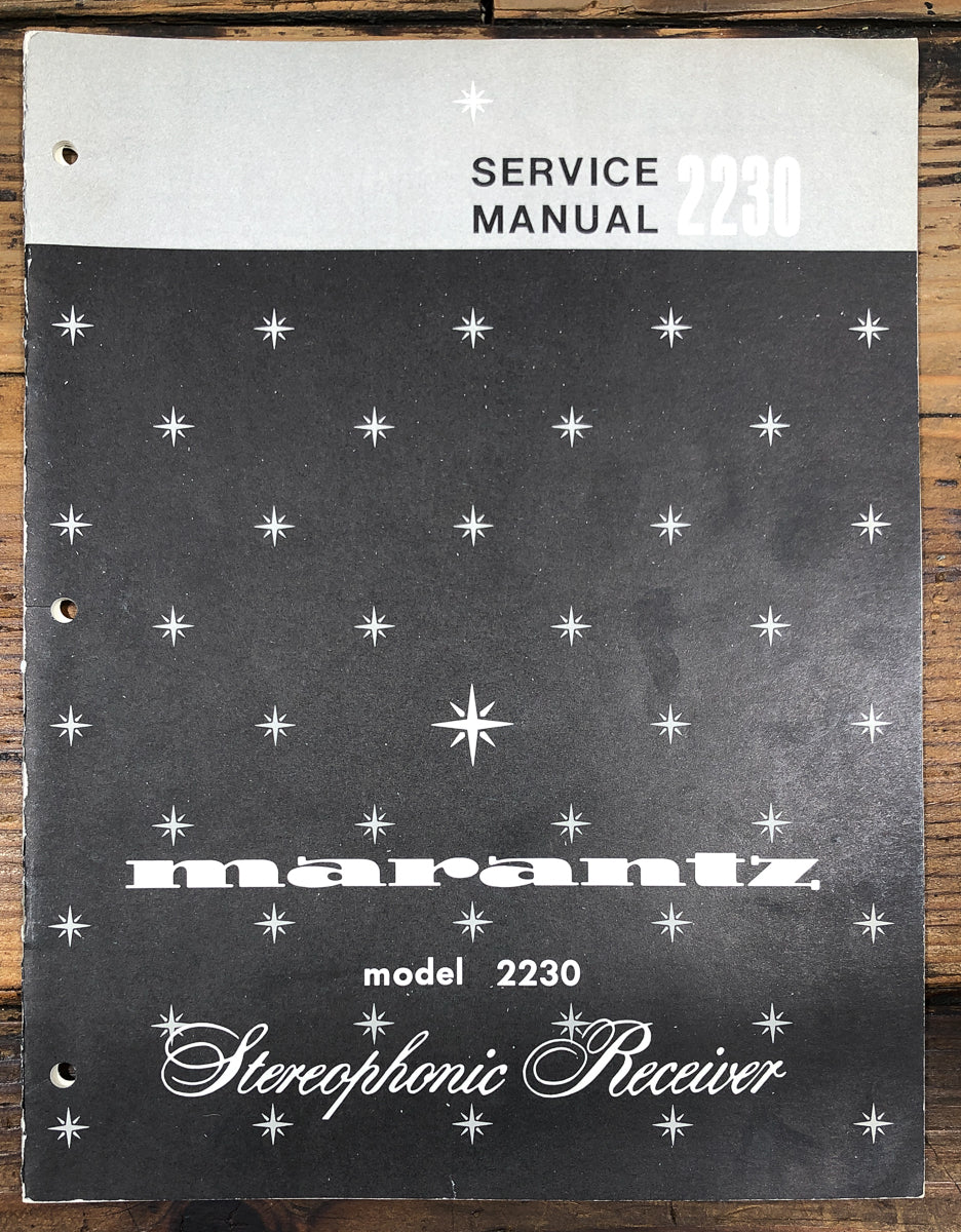 Marantz Model 2230 Receiver Service Manual *Original*